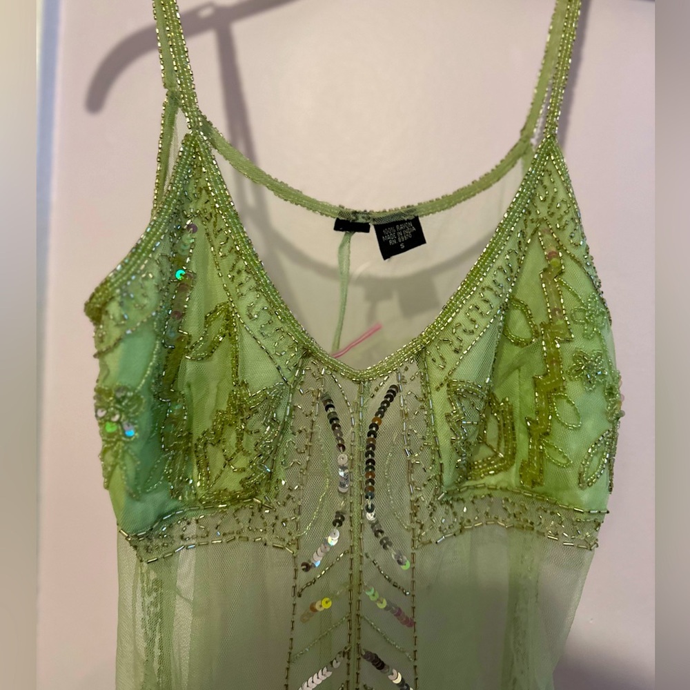 💚SOLD💚Vintage y2k Beaded top. Size Small